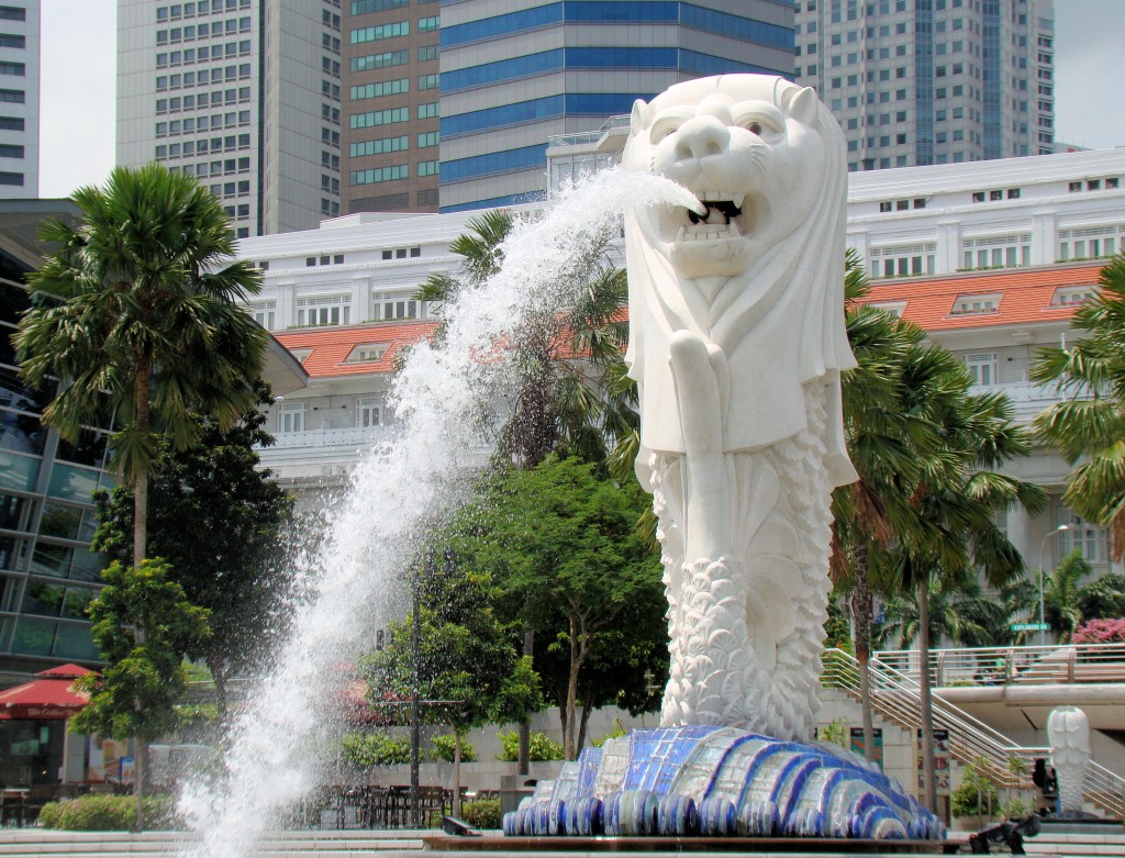 The iconic Merlion