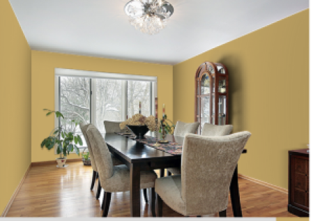Dining Room Look: Elegant for a fine dining experience everyday at home..